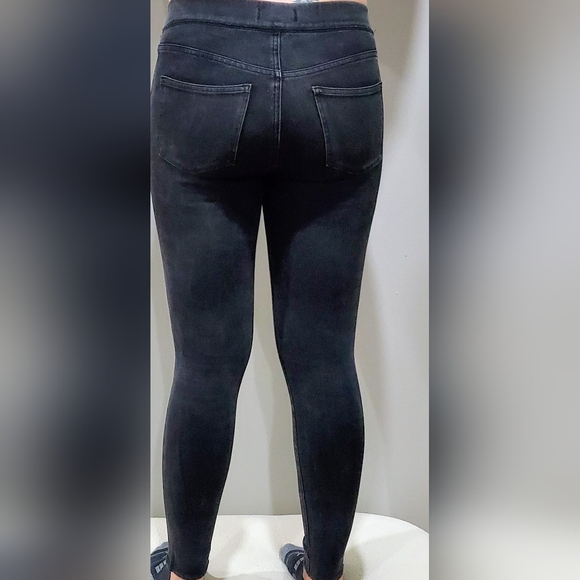 Madewell Anywhere Jean Black Skinny Size 27 High Rise Pull-On - Picture 3 of 7